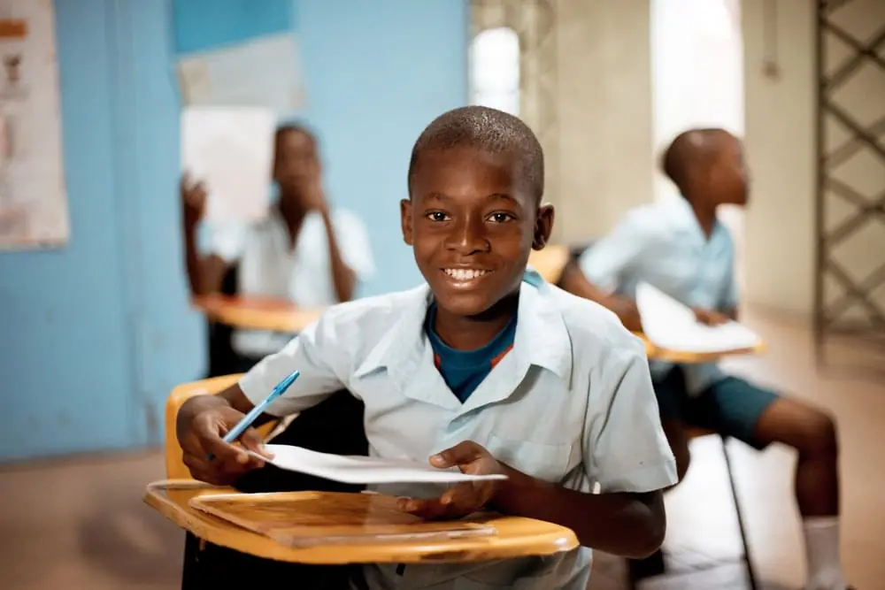 Children in a classroom